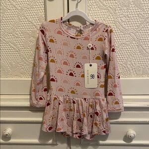 Bums and roses Dress with Sun Pattern